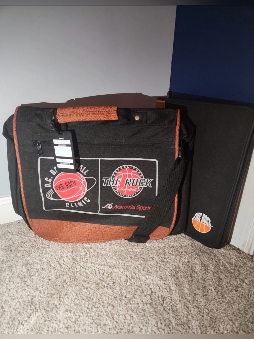 The Rock Basketball Clinic Messenger Bag + Coaching Folder